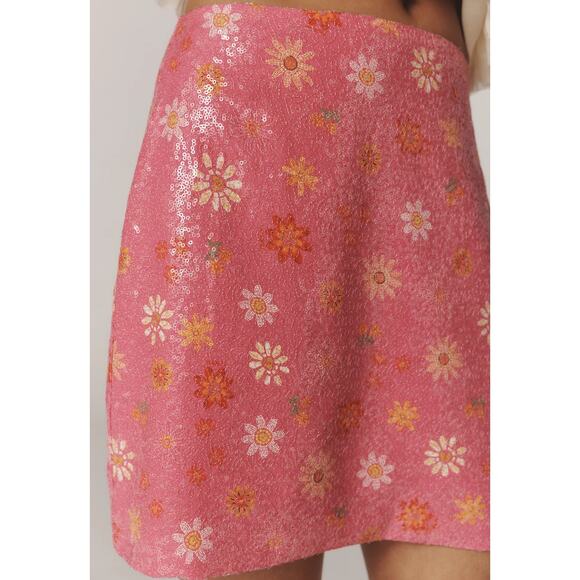 NEW Farm Rio Sequin Mini Skirt - Picture 2 of 6